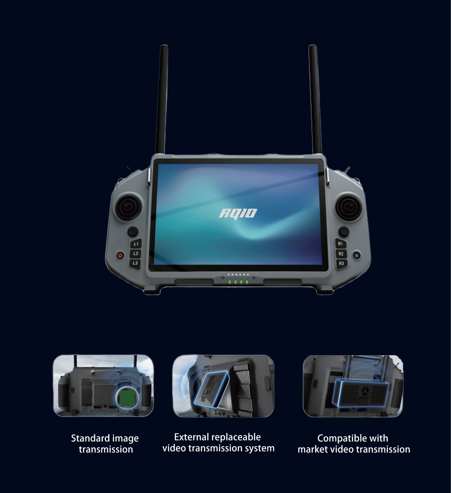 Croskylink CS-RQ10 Handheld Ground Station for Robotics High-Brightness Screen Digital Image Transmission Controller
