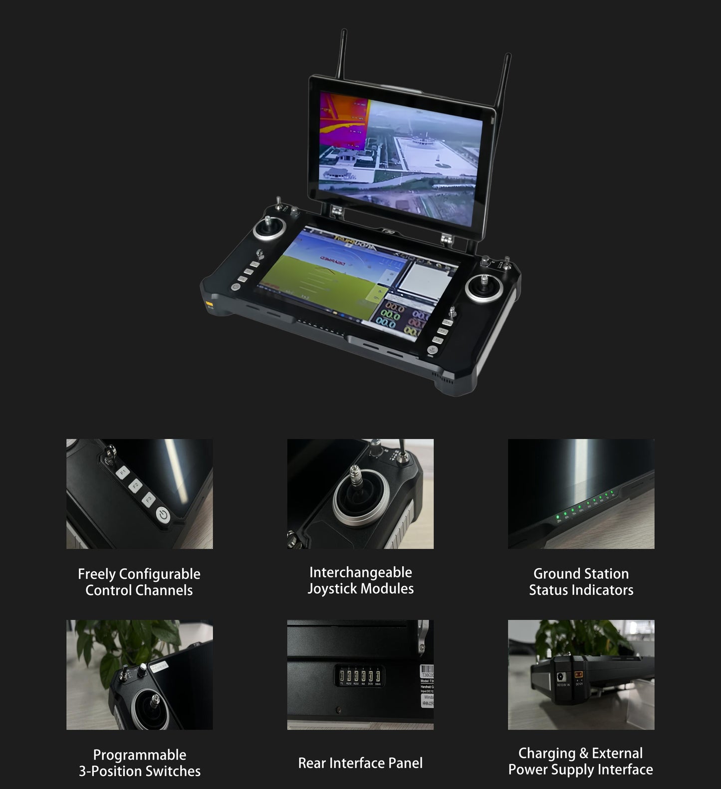 Croskylink CS-T30s Dual Display Portable Controller Integrated Gcs Ground Station Equipment