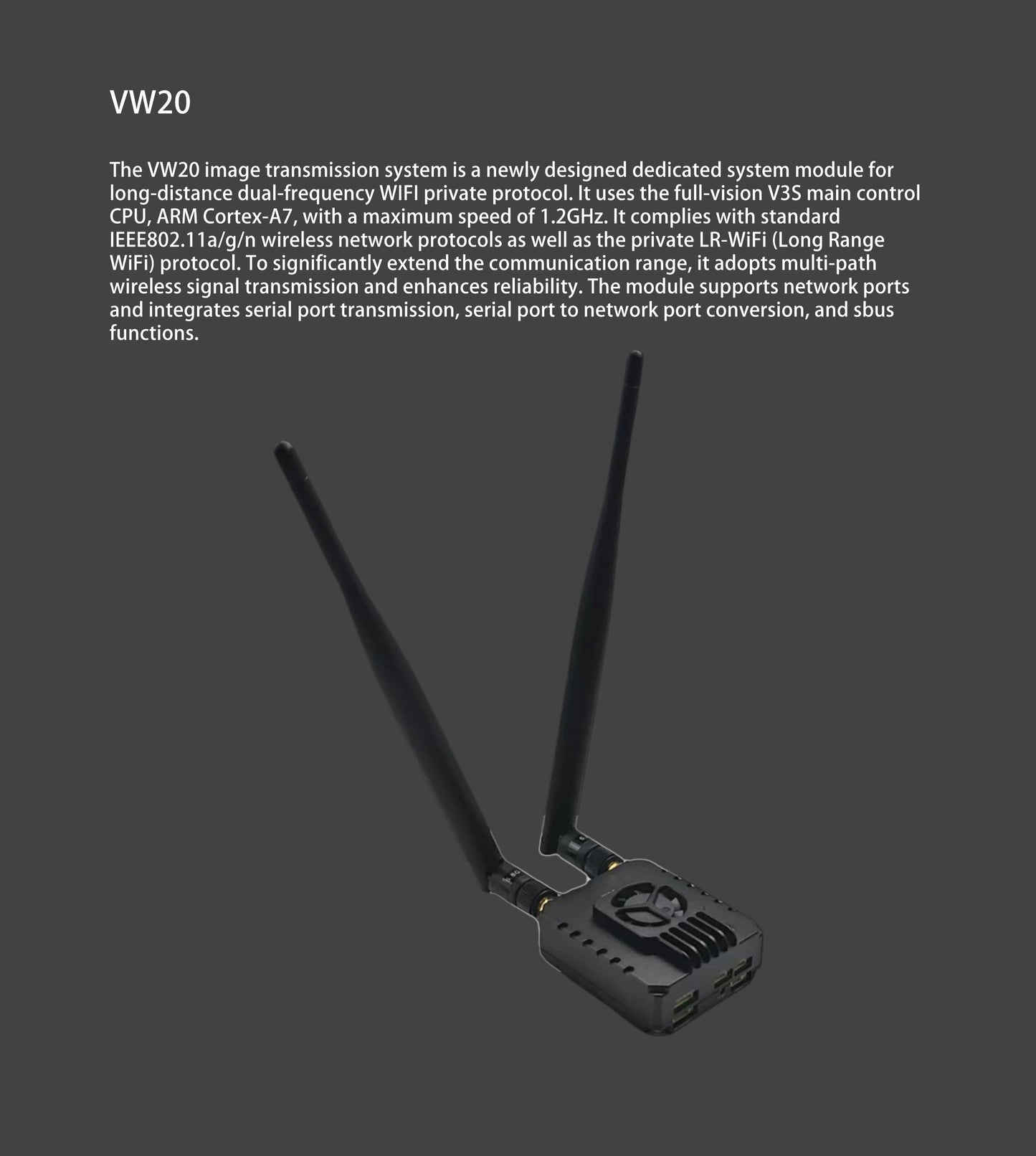 Croskylink CS-RW10 Remote Control Handheld Ground Station Digital Graphic Integrated Windows 10 20km Remote Controller
