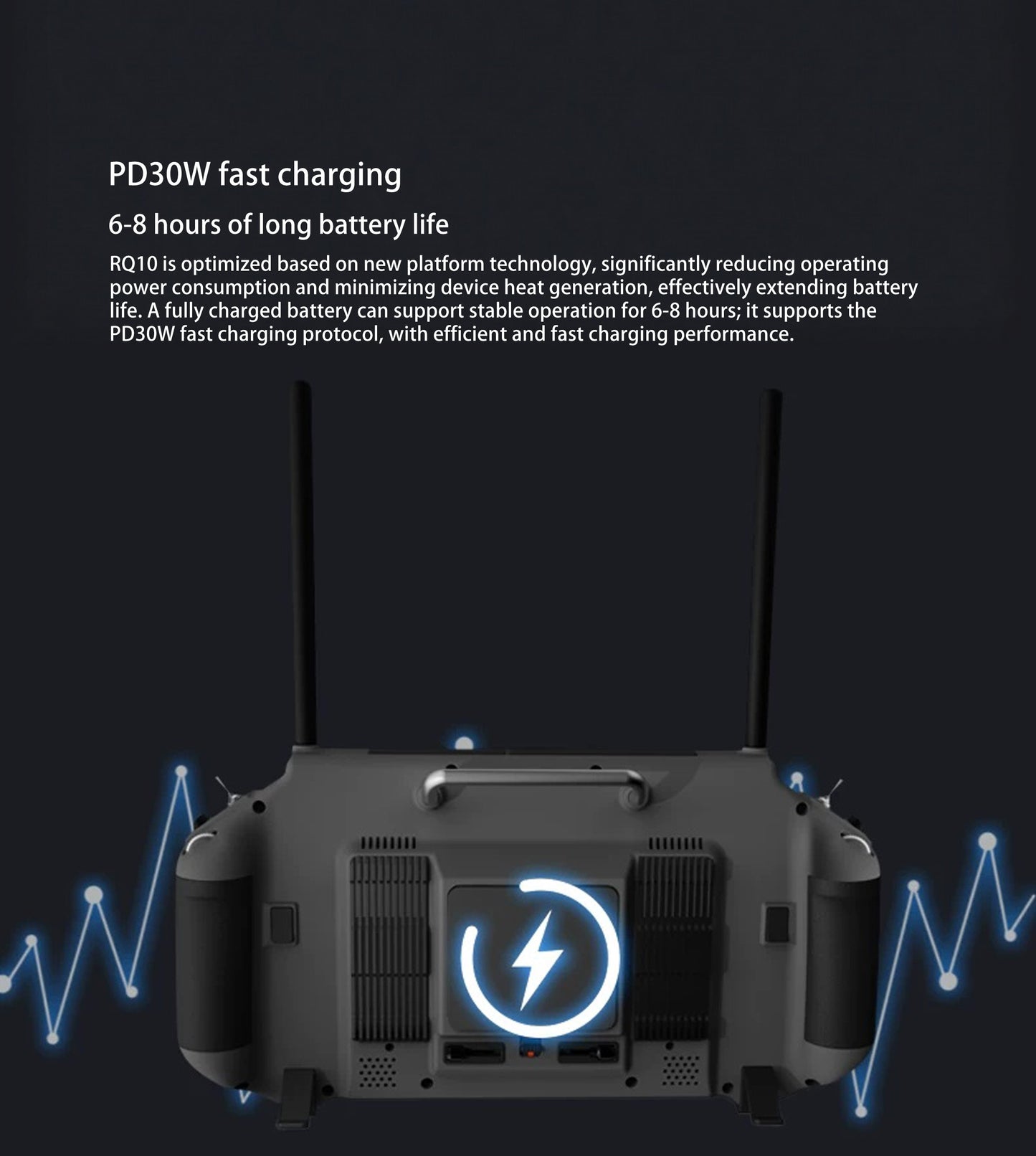Croskylink CS-RQ10 Handheld Ground Station for Robotics High-Brightness Screen Digital Image Transmission Controller