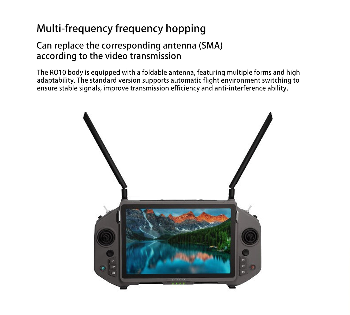 Croskylink CS-RQ10 Handheld Ground Station for Robotics High-Brightness Screen Digital Image Transmission Controller