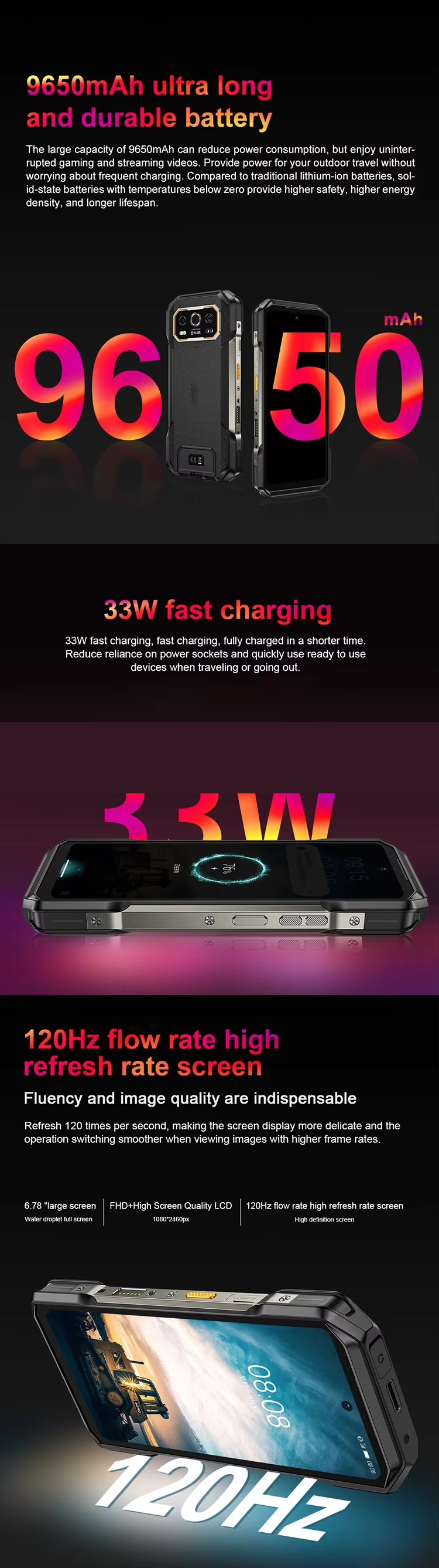 CS-A30 Industrial Night Vision Thermal Imaging Rugged Phone Intrinsically Safe Explosionproof Telephone IP68 IP69K Waterproof