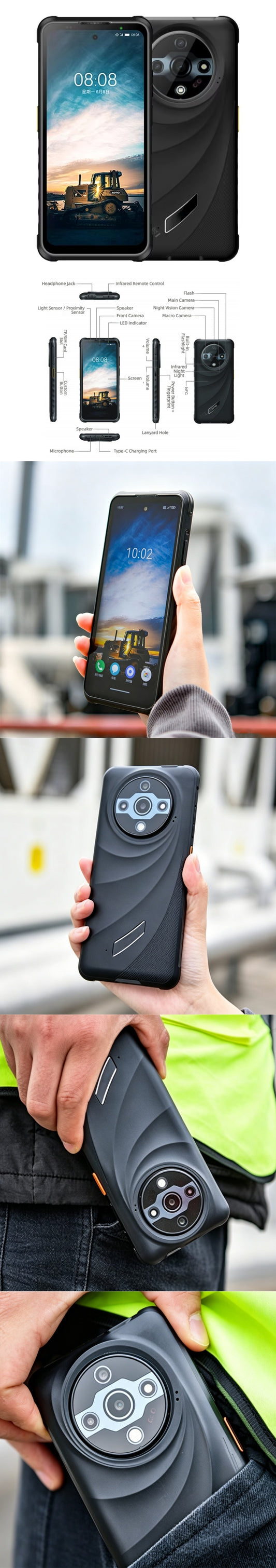 CS-A31 5g Rugged Phone Glove Touch Dual-Band Industrial Exproof Dustproof Waterproof Smartphone