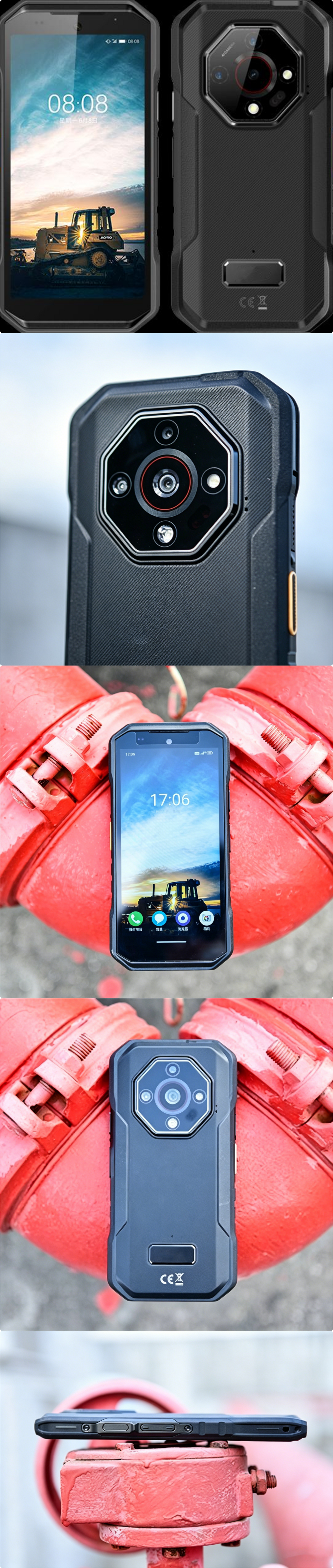 CS-A32 5g IP68 IP69K Rugged Smartphone Octa Core Night Vision NFC Poc Walkie Talkie Industrial Waterproof Smartphone