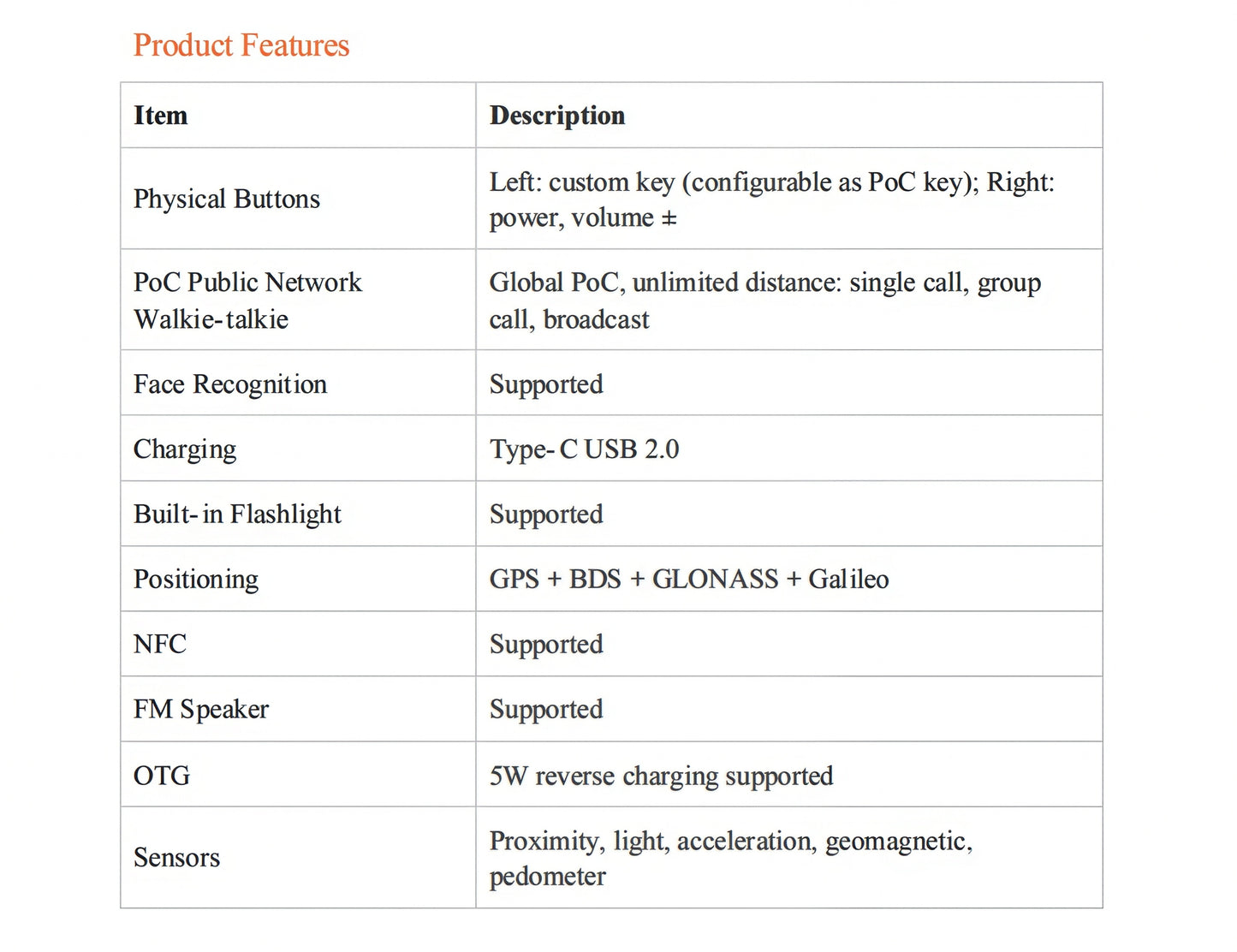 CS-A6-2026 Rugged IP68 Waterproof Shockproof Walkie Talkie Android 15 NFC Touch Screen Phone