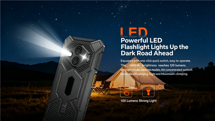 CS-A8-2026 IP68 IP69K Waterproof Shockproof Customize Industrial Rugged Phones 2026 New Version Android 15 8GB+128GB Dual SIM Mobile Phone
