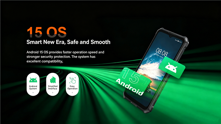 CS-A8-2026 IP68 IP69K Waterproof Shockproof Customize Industrial Rugged Phones 2026 New Version Android 15 8GB+128GB Dual SIM Mobile Phone