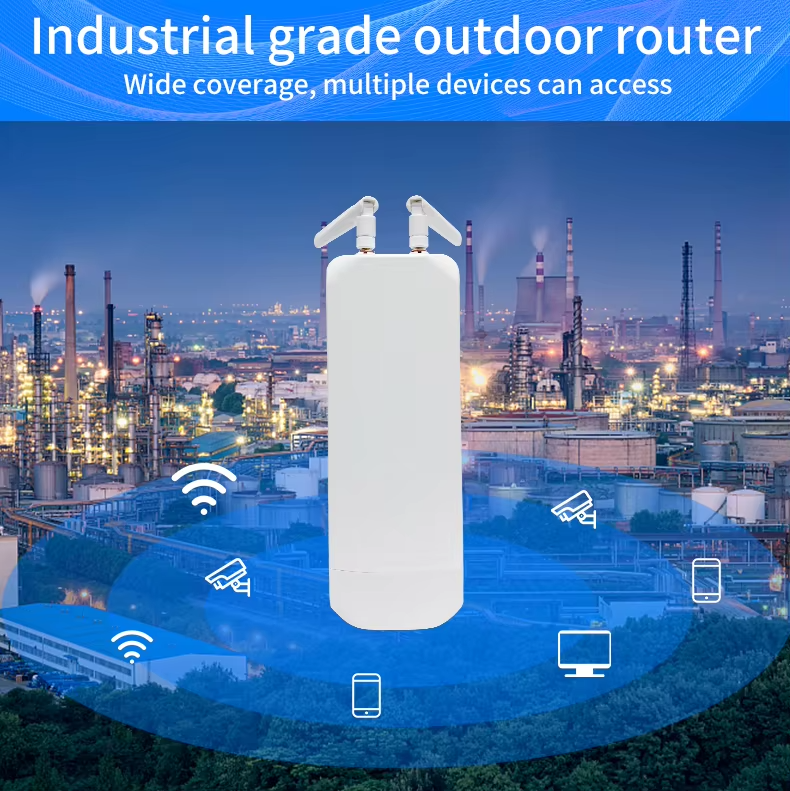 Croskylink CS-CPE2801 Outdoor 4G CPE Routing Openwrt 2.4ghz Dual Sim Cards USB2.0 300Mbps 4G LTE Wireless Wifi Router