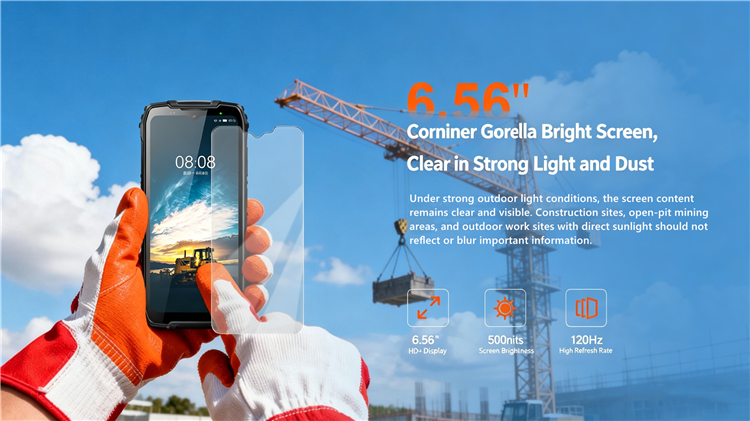 CS-M3-2026 Waterproof Industrial Mobile Phone NFC IP68 Rugged Smartphone Android 15 2026 New Version 10000mAh with Dual Standby