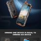 CS-M5 5G Octa Core Rugged Mobile Phone Android 12 Ip68 LCD Display Octa Core CDMA IP68 Waterproof Shockproof NFC Walkie Talkie