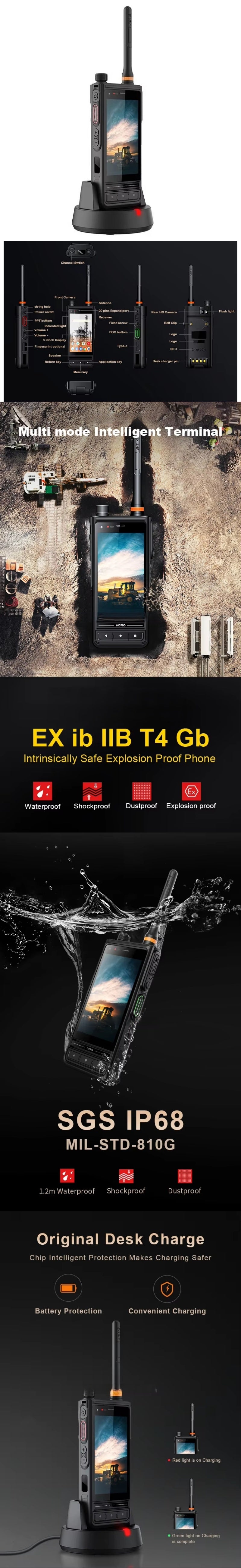 CS-M6 Octa-core Handheld Walkie Talkie Long Range Transmitter Professional Radio Smart Phone