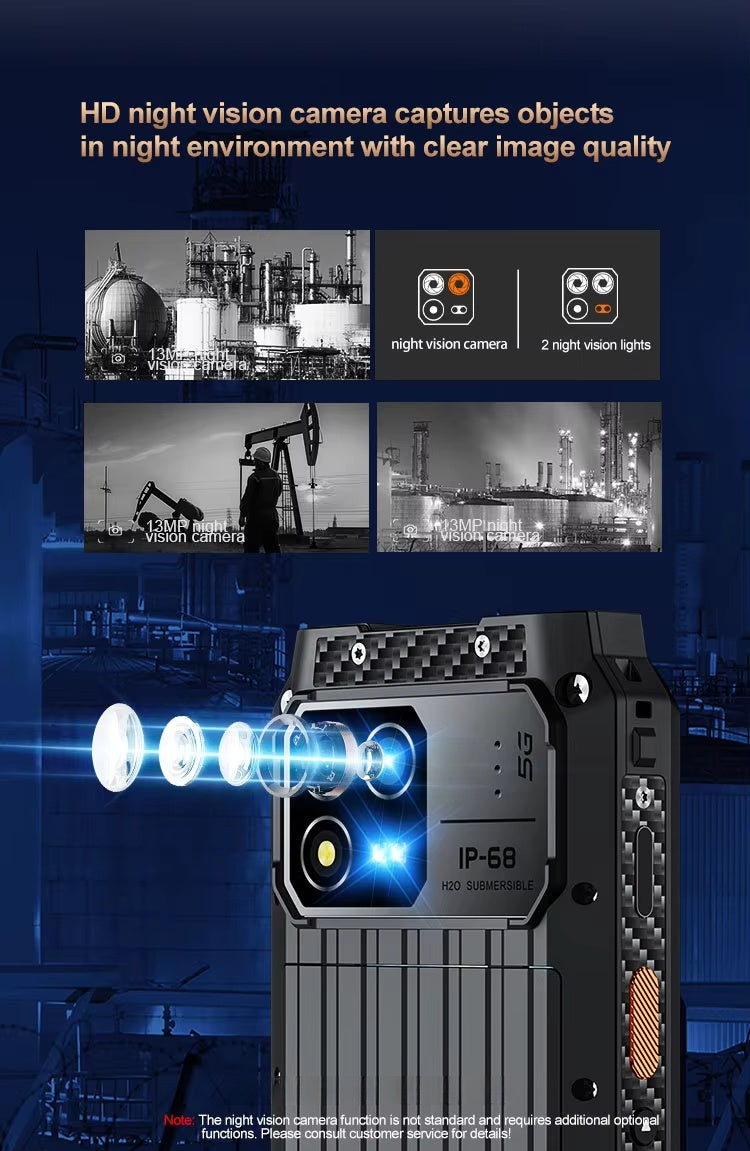 CS-M8 Rugged Smartphone LTE Industrial Explosion Proof Ip68 Walkie-talkie 8000mAh DMR Thermal Imaging Mobile Phone Walkie Talkie