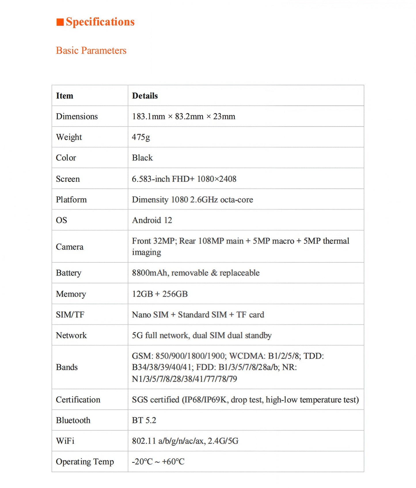 CS-M8 Rugged Smartphone LTE Industrial Explosion Proof Ip68 Walkie-talkie 8000mAh DMR Thermal Imaging Mobile Phone Walkie Talkie