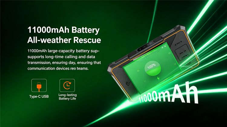 CS-P1100 11 Inch Rugged Tablet PC Waterproof Dustproof Dropproof 11000mAh GPS 5g Tablet IP68 Handheld Tablet PC