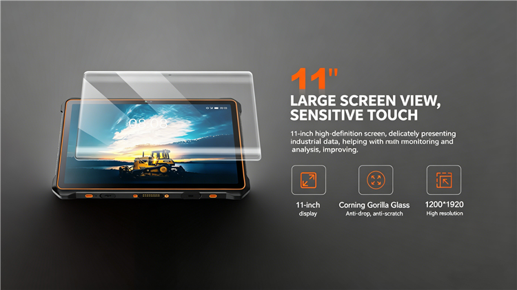 CS-P1100 11 Inch Rugged Tablet PC Waterproof Dustproof Dropproof 11000mAh GPS 5g Tablet IP68 Handheld Tablet PC