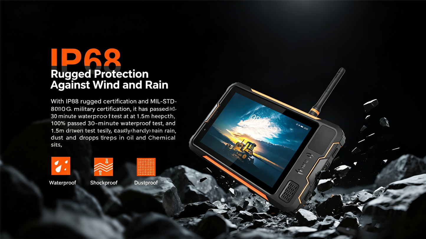 CS-P9000U Industrial Rugged Tablet PC Dropproof Anti-Dust Waterproof IP68 Poc Tablet