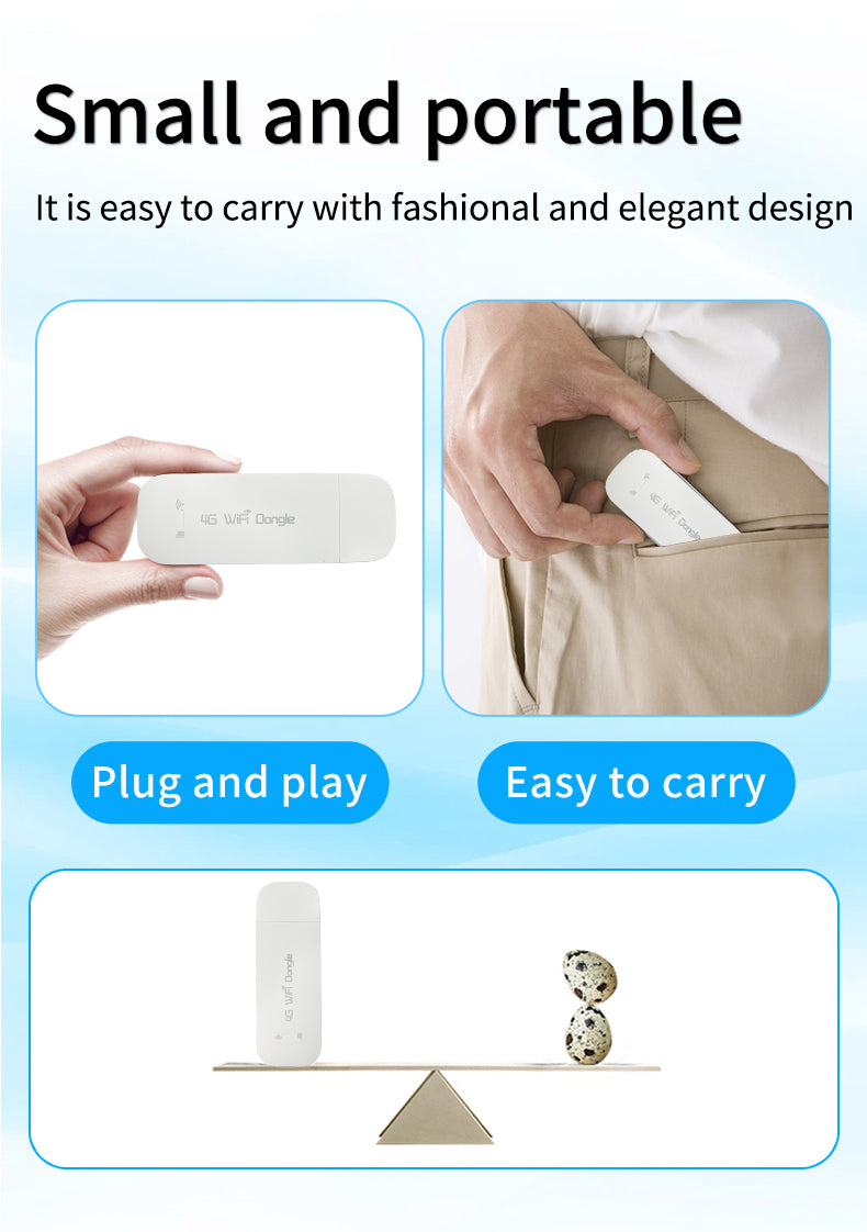 Croskylink CS-UFI1601 Mobile Portable Wireless WiFi 150Mbps Hotspot 4G Router USB Dongle 4G LTE WiFi USB Dongle