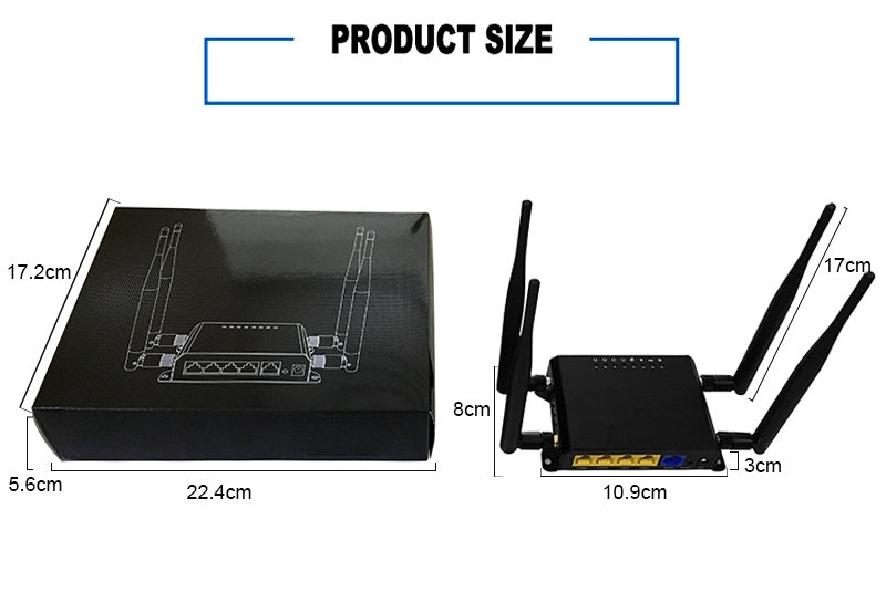 Croskylink CS-WE826-T2 Full-Network 4G Industrial WiFi Router DDR2 RAM 300 Mbps Smart Watchdog with SIM Card Slot Routers