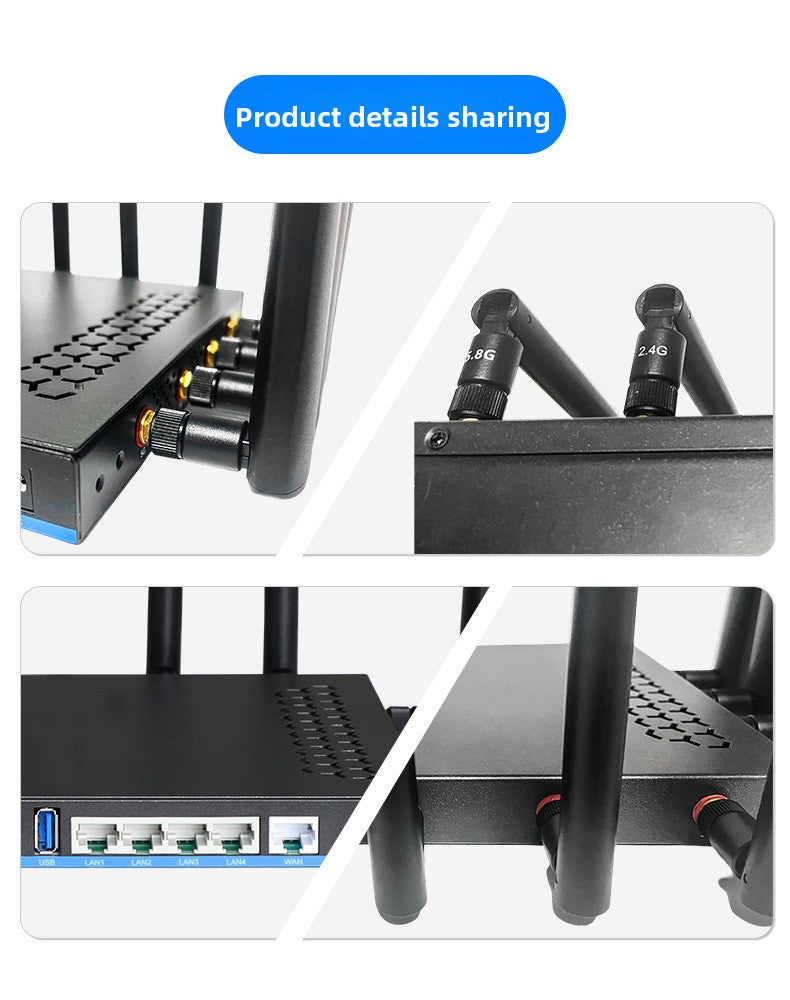 Croskylink CS-Z8102AX-M2-T Customized 5g Card-Insert Router with Mt7981b Chip, Wireless WiFi 6 Gigabit Dual-Card Mobile Industrial Router