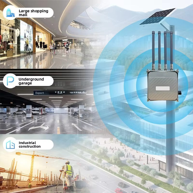 Croskylink CS-Z8105AX-M2-H Customized Outdoor 5g Router with SIM Card Slot, Industrial Outdoor Waterproof Poe Powered Wireless WiFi 6 Router with SIM Card