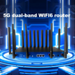 Croskylink CS-Z8109AX-M2-T-PSE Industrial 5g Openwrt Router SIM Card M2 Slot WiFi Router 3000Mbps Poe out Dual Band LTE Routers