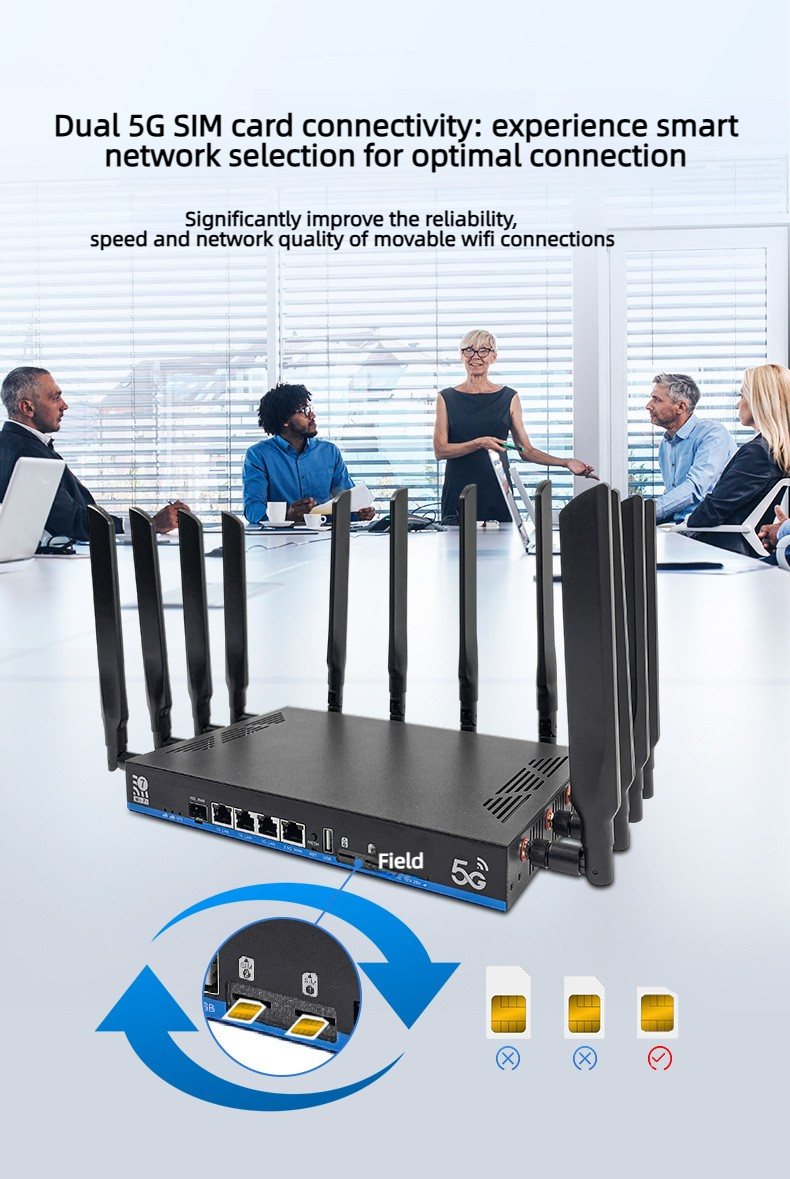 Croskylink CS-Z8803BE-T Industrial WIFI 7 Router Dual 5G Tri-band One-click Mesh Wall-penetrating Customized Wi-Fi Router