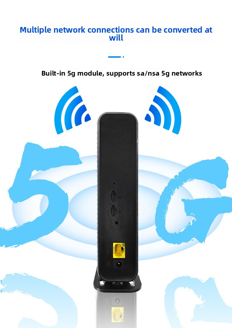 Croskylink CSCPE2001 5g CPE Router with Full Gigabit Wireless WiFi 6, High-Speed Phy Chip, Suitable for Mobile Live Streaming, Office and Home Use