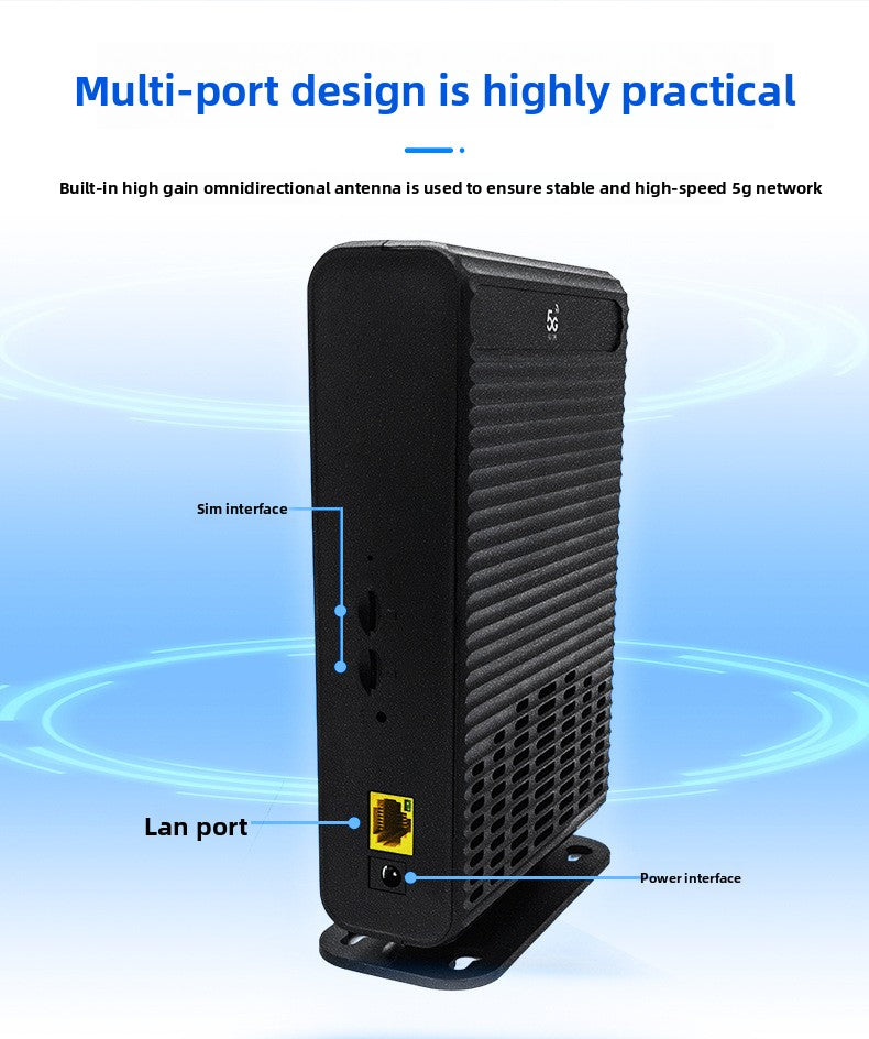 Croskylink CSCPE2001 5g CPE Router with Full Gigabit Wireless WiFi 6, High-Speed Phy Chip, Suitable for Mobile Live Streaming, Office and Home Use