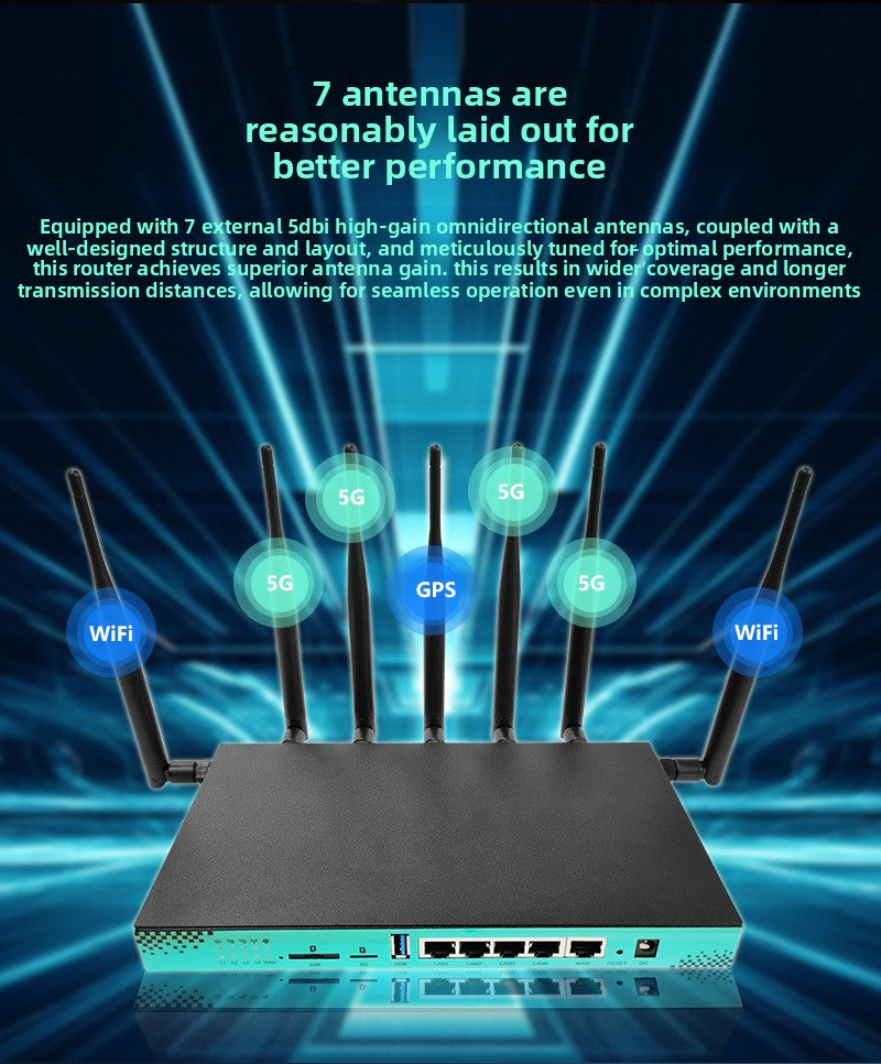 Croskylink CSWG1608 Industrial 5g Plug-in Router Gigabit Dual-Band High-Speed Dual-Core CPU Wireless WiFi6 Wall-Penetrating Router