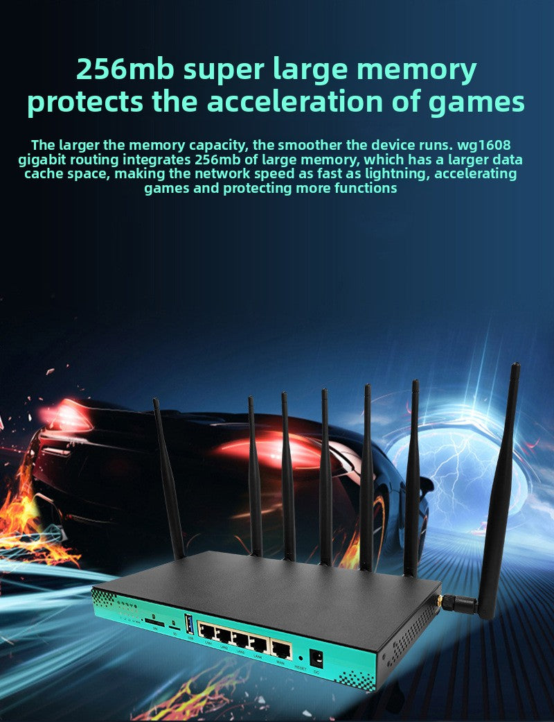 Croskylink CSWG1608 Industrial 5g Plug-in Router Gigabit Dual-Band High-Speed Dual-Core CPU Wireless WiFi6 Wall-Penetrating Router