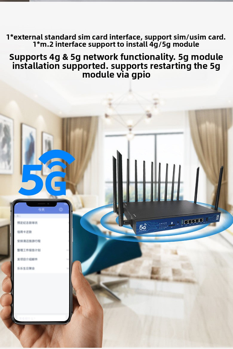 Croskylink CSZ800-T Industrial 5g Dual-Band Full-Gigabit Smart Watchdog Enterprise Office Wireless WiFi6 Router
